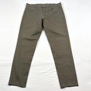 Greyson Pants Mens Brown Performance Golf Chino Stretch Trouser Sz 32 Faded